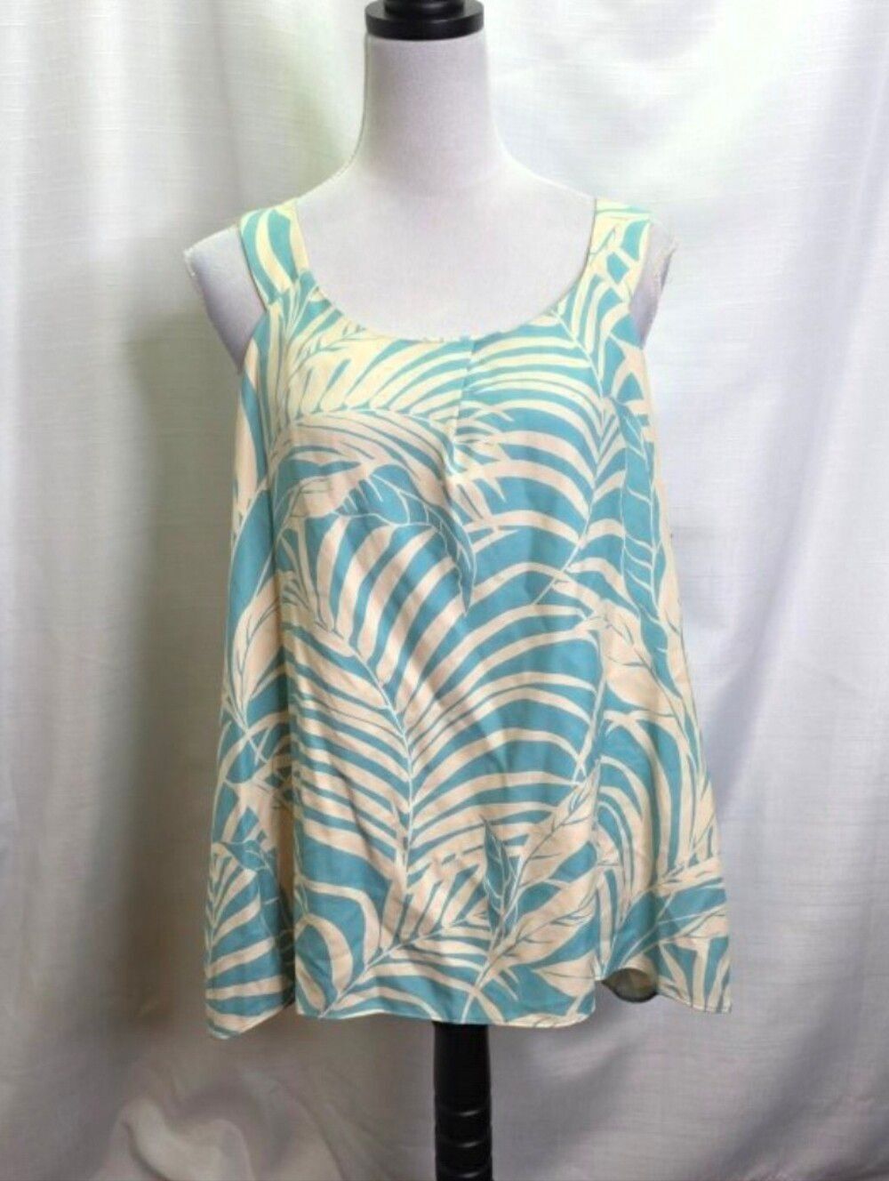 Hilo Hattie The Hawaiian Original Vintage Silk Tropical Sleeveless Top Size XL